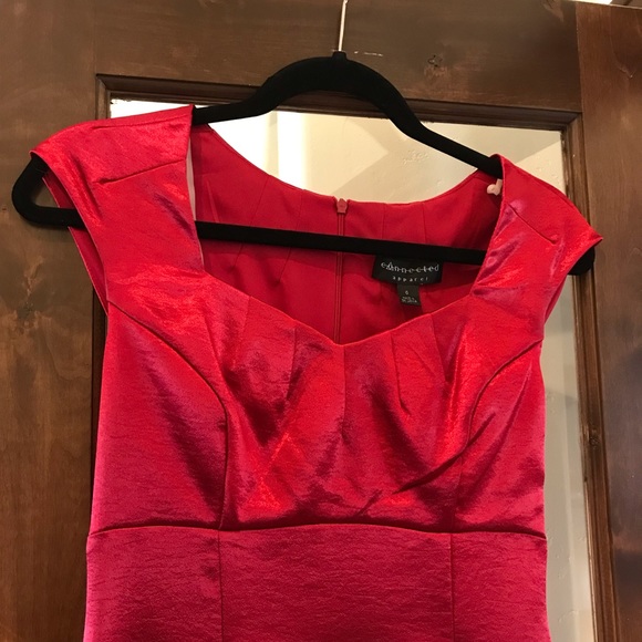 Worn once * Head Turner! Red Sweetheart Dress - Picture 4 of 7